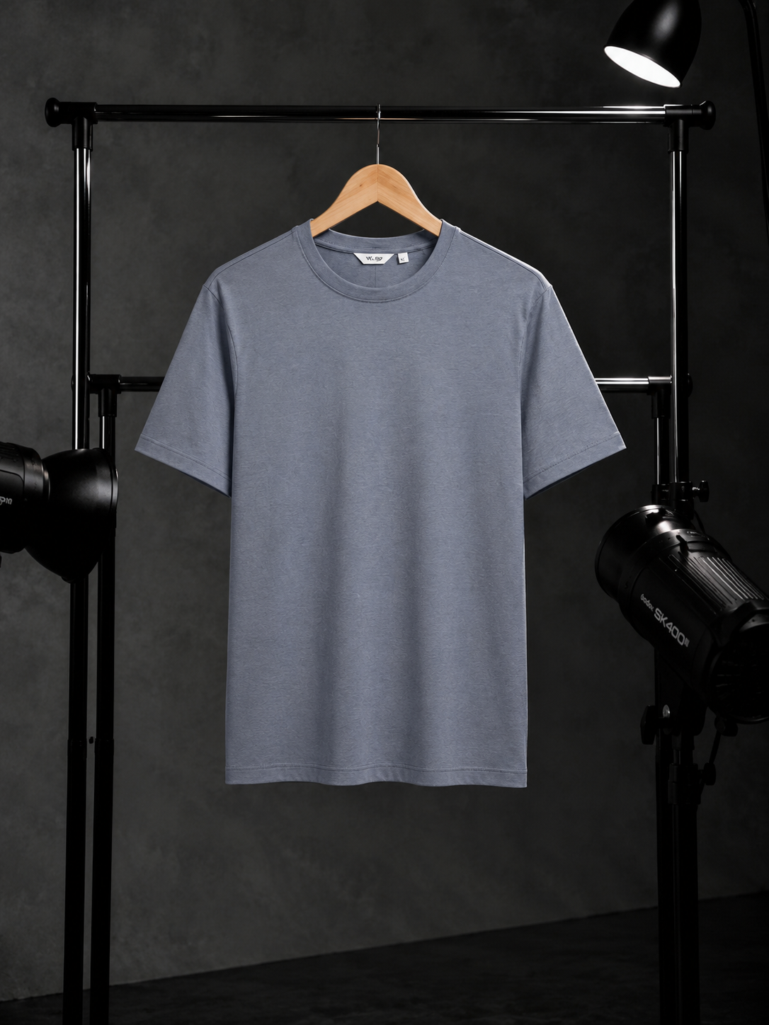 Camiseta clásica Elegante / Gris claro