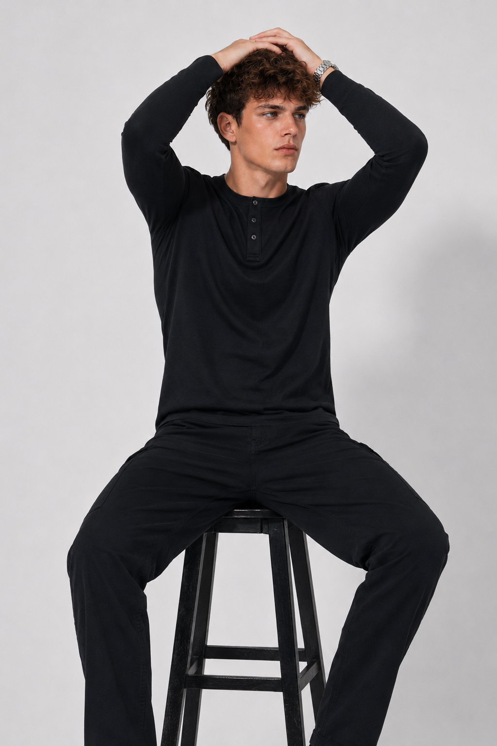 Henley / Camiseta manga larga