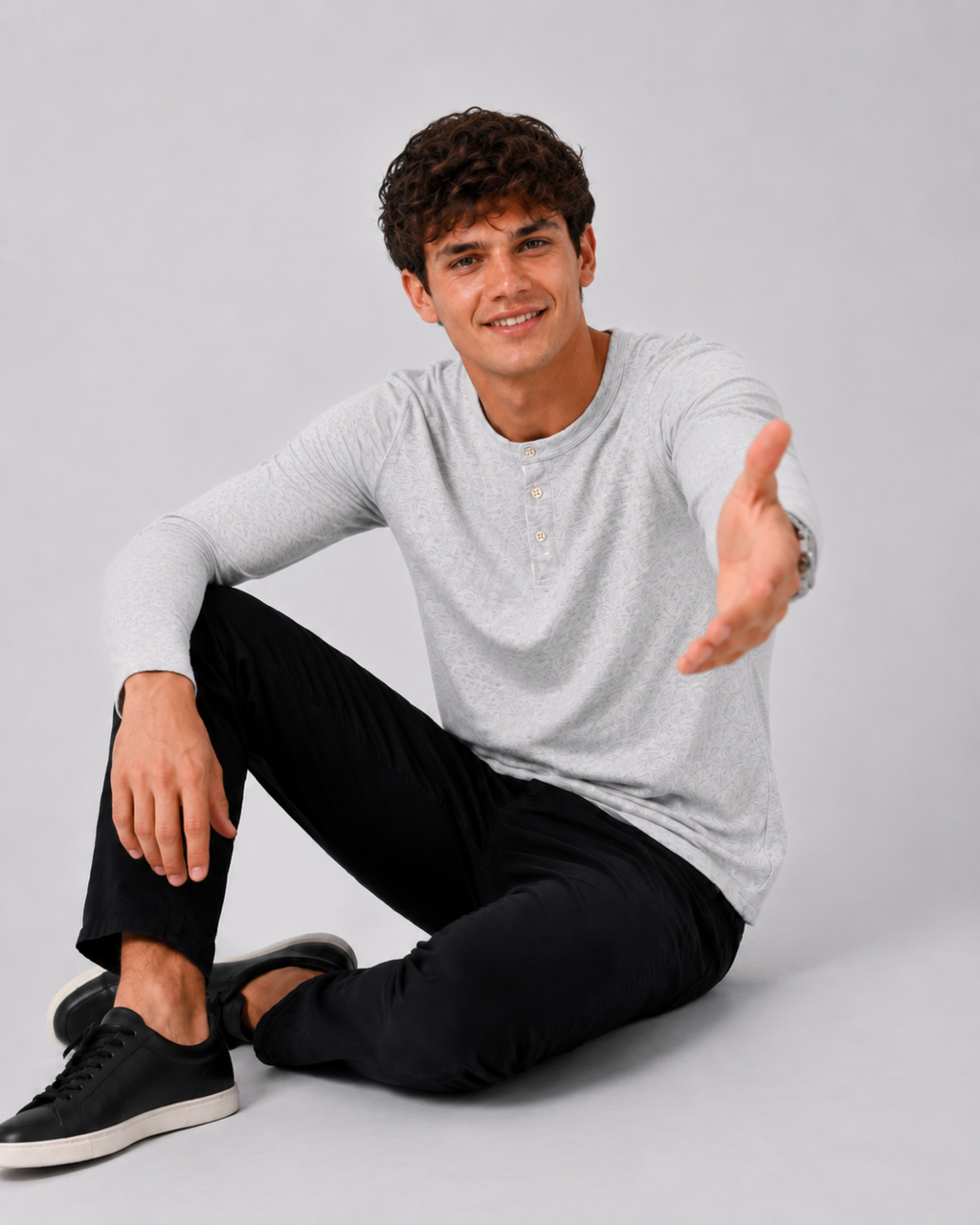 Henley / Camiseta manga larga
