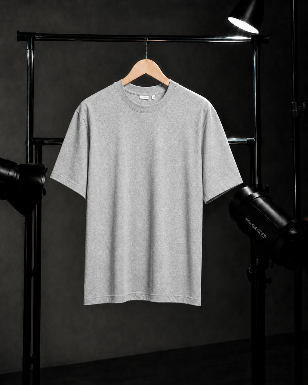 Camiseta Clasica Elegante/ Gris