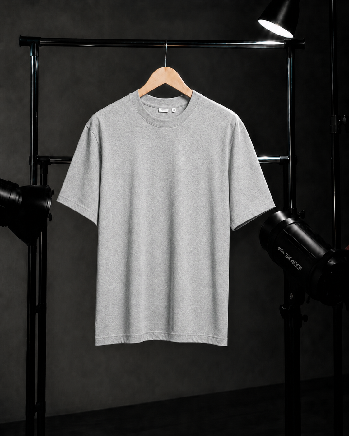 Camiseta Clasica Elegante/ Gris