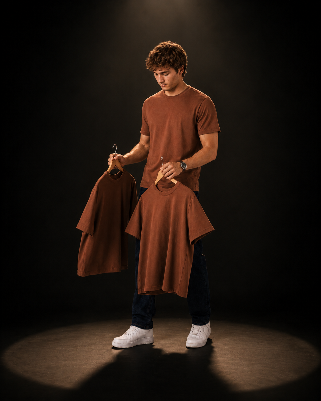 Camiseta Clasica Elegante / Terracota