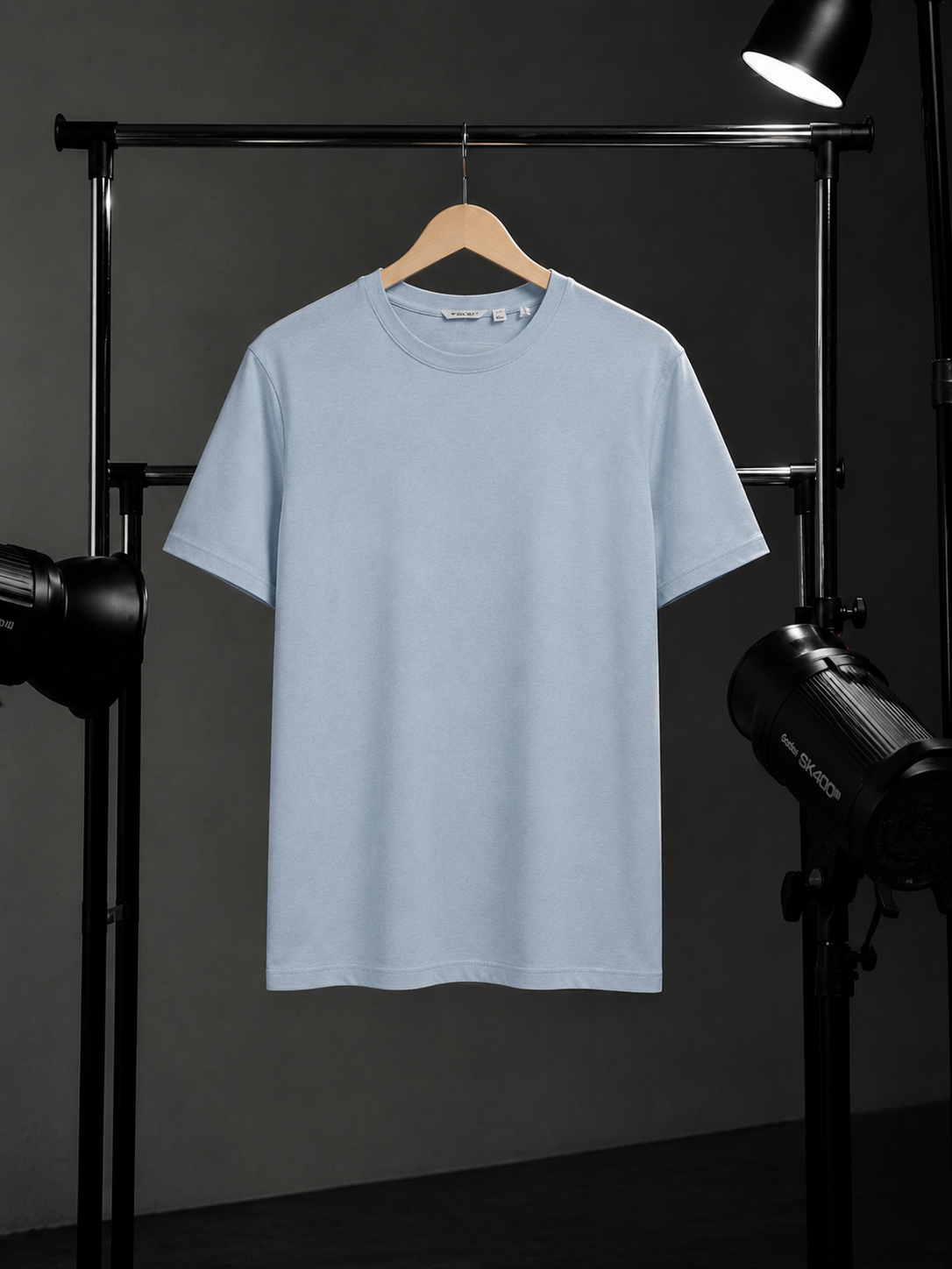Camiseta Clasica Elegante / Azul Claro