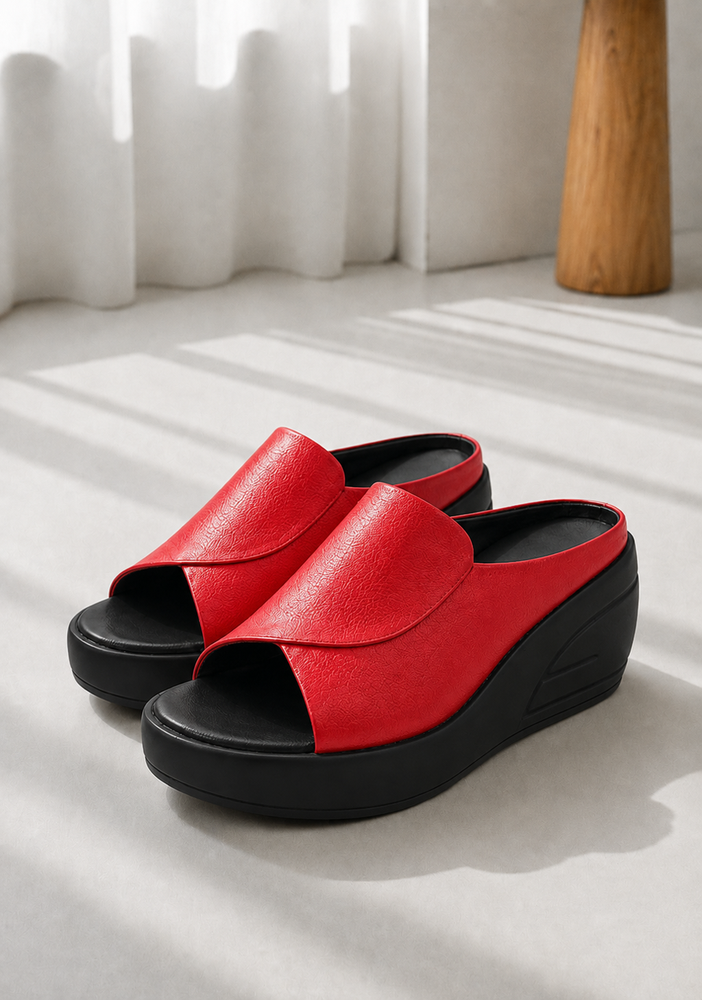 Carla | Sandalias ortopédicas de cuña sin cordones